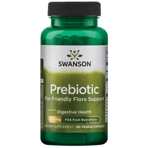 Prebiotic – Swanson, Fos from Nutraflora, 375 mg, 60 Veg Caps
