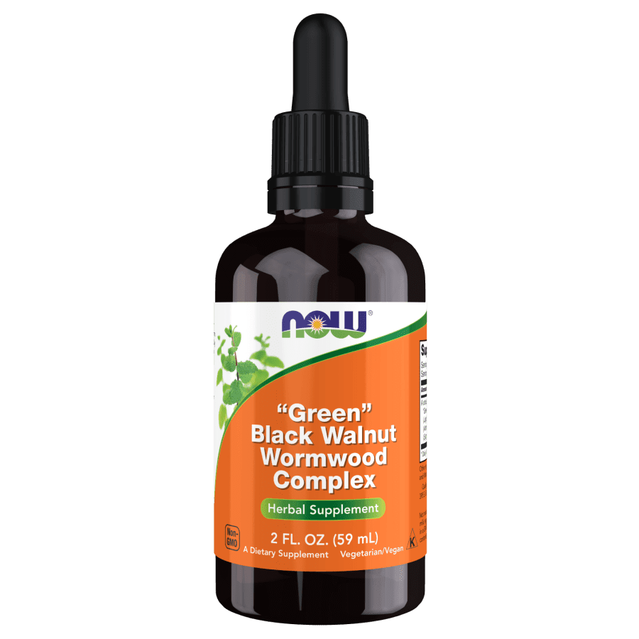 Green Black Walnut Wormwood Cloves Complex Liquid – NOW Foods, Tincture, 59 mL
