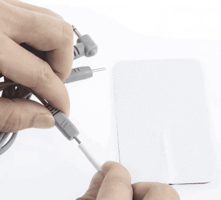 Ionic Detox TENS pad connector detail