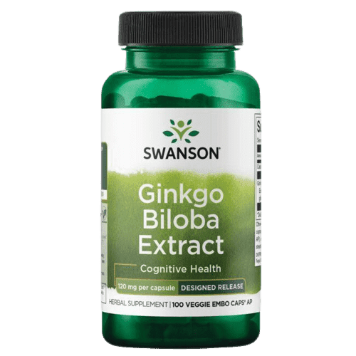 Ginkgo Biloba — 120 mg, 100 Veg Drcaps