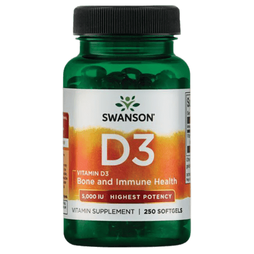 Vitamin D3 — 5,000 IU, 250 Softgels