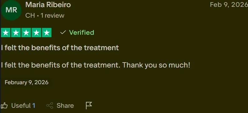 Maria Ribeiro verified review — I felt the benefits of the treatment