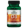Vitamin D3 - Swanson, Highest Potency 5,000 IU (125 mcg), 250 Softgels