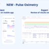 Multi-device health integration dashboard showing mobile app and expert portal with real-time data synchronization