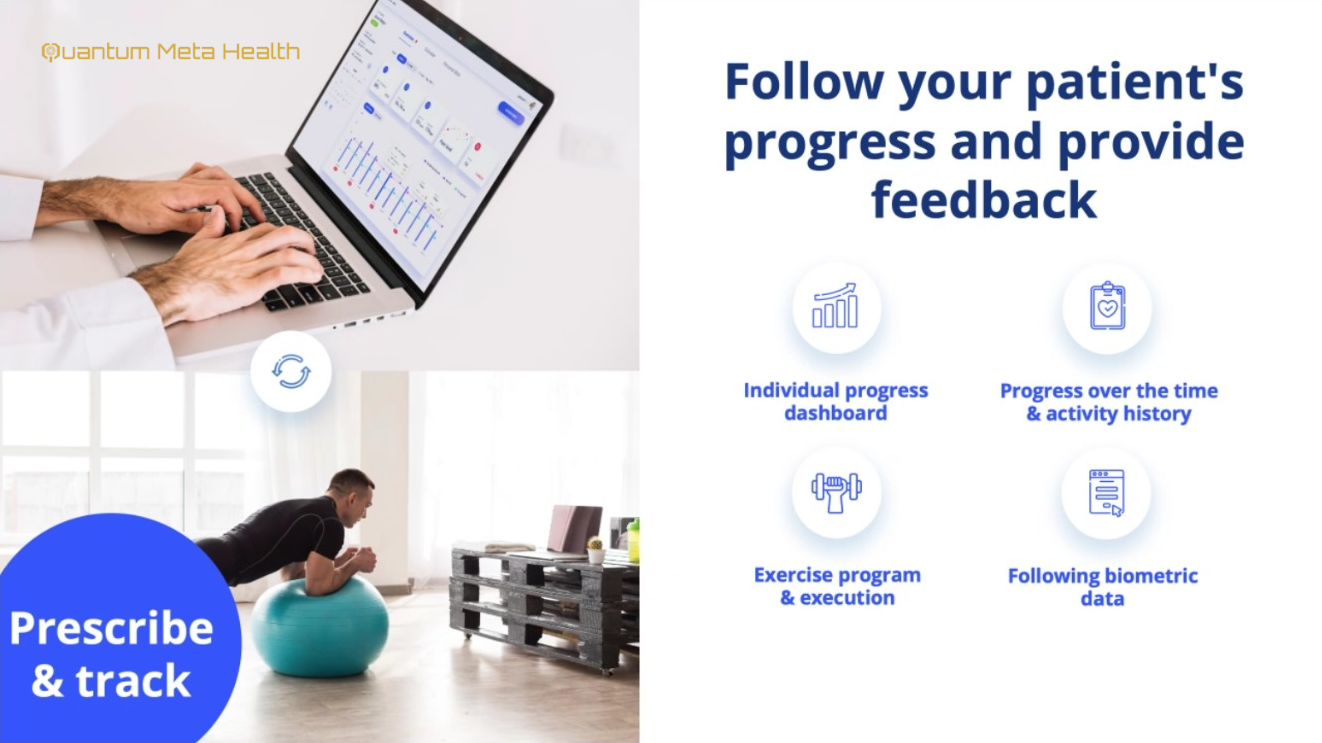 QMH connected mHealth follow progress and provide feedback